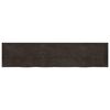 vidaXL Ripiano Marrone Scuro 220x50x(2-4) cm Massello Rovere Trattato