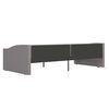 vidaXL Dormeuse con Materasso USB Grigio Chiaro in Tessuto 90x200 cm