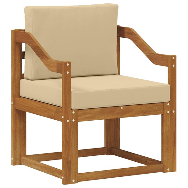 vidaXL Divano da esterno Legno di Acacia Massello e Poliestere