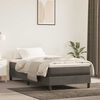 vidaXL Materasso a Molle Insacchettate Rigidit&agrave; Media Grigio Scuro 80x210x20 cm in Velluto
