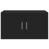 vidaXL Mobile a Parete Nero 70x42,5x40 cm in Legno Multistrato
