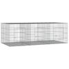 vidaXL Conigliera con 3 Pannelli 163x79x54 cm Ferro Zincato