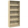 vidaXL Libreria Rovere Sonoma 80x24x176 cm Legno ingegnerizzato