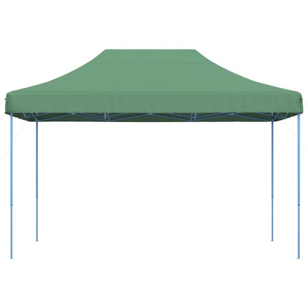 vidaXL Tenda da Festa Pieghevole Pop-Up Verde 410x279x315 cm