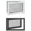 vidaXL Finestra seminterrato a ribalta e scorrimento RISOR 90 x 60 cm