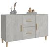 vidaXL Credenza Grigio Cemento 100x36x60 cm in Legno Multistrato