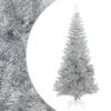 vidaXL Albero di Natale Artificiale con Supporto Argento 210 cm PET