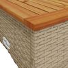 vidaXL Set Divano da Giardino 3 pz con Cuscini Beige in Polyrattan