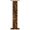 vidaXL Supporti per Piante 2 pz Rovere Fumo 30x30x95 cm in Truciolato