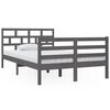 vidaXL Giroletto Grigio 120x190 cm Small Double in Legno Massello
