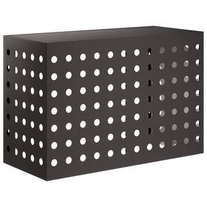 vidaXL Copertura per condizionatore d'aria Nero 90 x 40 x 60 cm