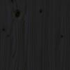 vidaXL Giroletto con Testiera Nero 100x200 cm in Legno Massello