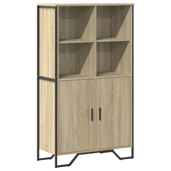 vidaXL Credenza Rovere Sonoma 79,5x35,5x137,5 cm in Legno Multistrato