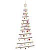 vidaXL Albero di Natale appeso con palle 150 cm 80 LED Multicolore