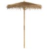 vidaXL Ombrello Tiki con Baldacchino a Foglia di Banana 180 cm Bamb&ugrave;