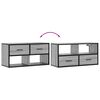vidaXL Mobile TV Grigio Sonoma 80x31x39,5 cm Legno Multistrato Metallo