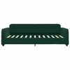 vidaXL Divano Letto Estraibile Cassetti Verde Scuro 90x200cm Velluto