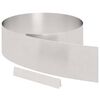vidaXL Bordura per Prato 4 pz 450 x 20 cm Acciaio inossidabile Argento