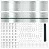 vidaXL Recinzione con Posto Verde 1 x 100 m Acciaio e PVC