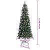 vidaXL Albero di Natale artificiale con 300 LED Verde 240 cm