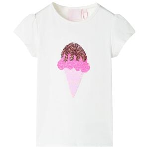 Maglietta da Bambina Ecru 116