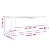 vidaXL Scarpiera a Muro Rovere Sonoma 100x35x38cm in Legno Multistrato