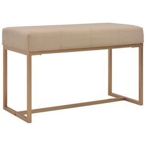 vidaXL Panca 80 cm in Velluto Beige