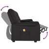 vidaXL Divano Massaggio Reclinabile a 4 Posti con Portabicchieri Nero