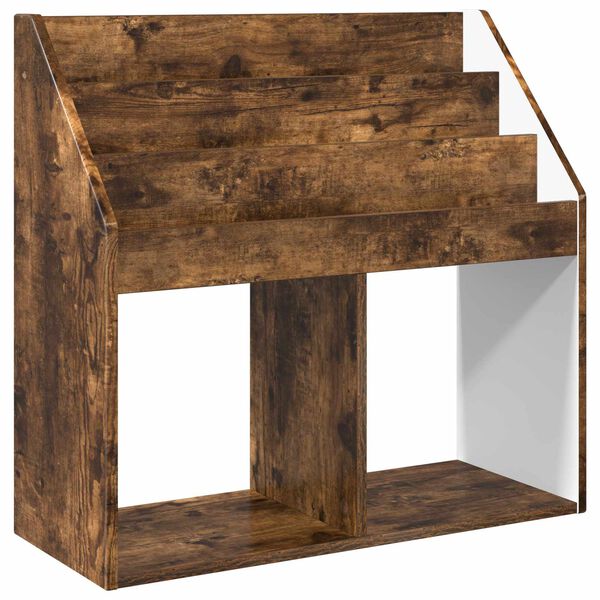 vidaXL Libreria per Bambini Rovere fum&eacute; 72,5 x 29,5 x 69 cm