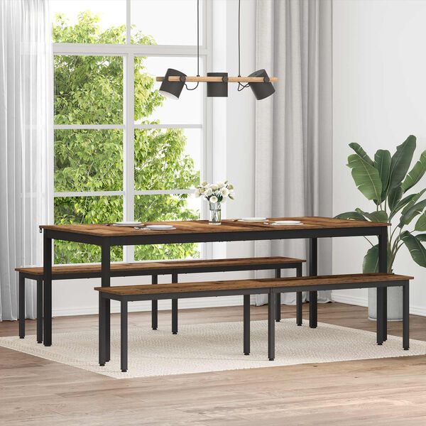 vidaXL panchina Legno vecchio 200 x 35 x 45 cm Legno multistrato