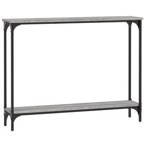 vidaXL Tavolino Consolle Grigio Sonoma 100x22,5x75cm Legno Multistrato