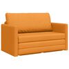 vidaXL Divano letto 110cm Giallo Scuro Tessuto