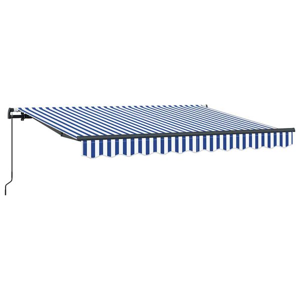 vidaXL Tenda Retrattile Blu 300 x 200 cm Tessuto