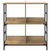 vidaXL Libreria rovere artigianale 78.5 x 33 x 82 cm Legno multistrato
