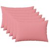 vidaXL Cuscino con cuscino HEERLEN 6 pz Rosa Tessuto