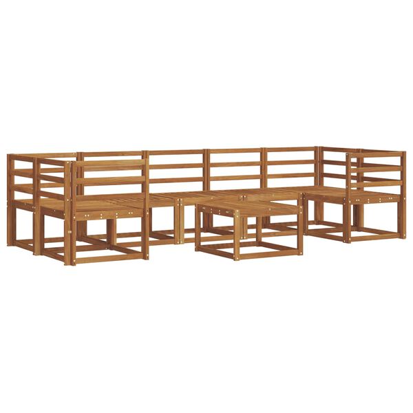 vidaXL Set di divani da esterno 8 pcs Naturale
