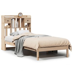 vidaXL Letto Libreria senza Materasso 90x190 cm Legno Massello Pino