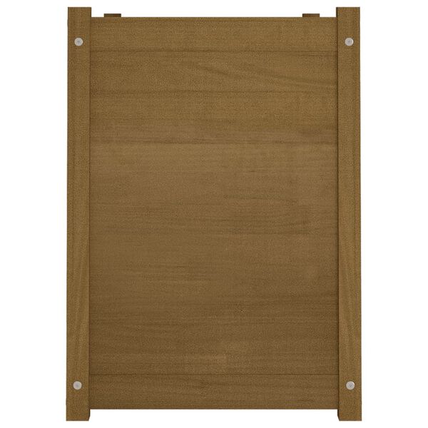 vidaXL Fioriera Giardino Marrone Ambra 100x50x70cm Legno Massello Pino