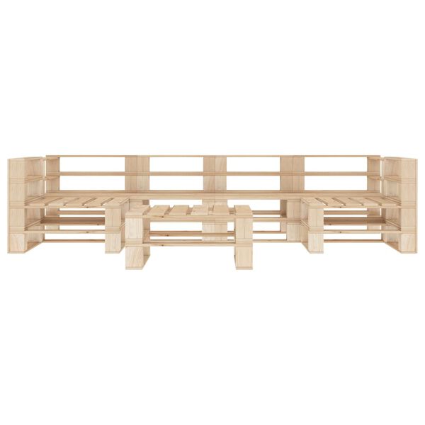 vidaXL Set Divani da Giardino Pallet 7 pz in Legno