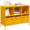vidaXL Credenza Giallo Senape 101,5x39x73,5 cm Acciaio Laminato Freddo