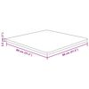 vidaXL Piano Tavolo Quadrato Marrone Chiaro 80x80x2,5 Rovere Trattato