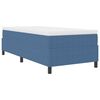 vidaXL Letto a molle Blu e Bianco 90 x 200 cm Tessuto in Cords