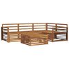 vidaXL Set di divani da esterno 5 pcs Naturale