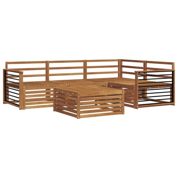 vidaXL Set di divani da esterno 5 pcs Naturale