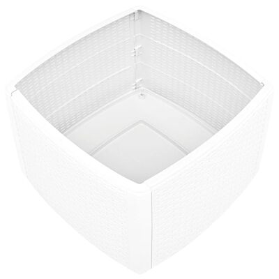 vidaXL Tavolino Bianco 54x54x36,5 cm in Plastica