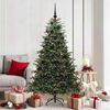 vidaXL Albero di Natale artificiale con 300 LED Verde 180 cm