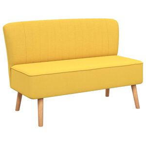 vidaXL Divano in Tessuto 117x55,5x77 cm Giallo