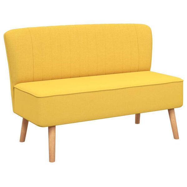 vidaXL Divano in Tessuto 117x55,5x77 cm Giallo