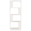 vidaXL Libreria/Divisorio Bianco 51x25x132 cm Legno Massello di Pino