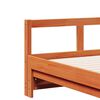vidaXL Dormeuse senza Materasso Marrone Cera 80x200 cm Legno di Pino